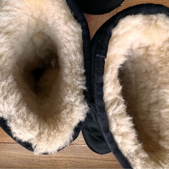 Black Suede Ugg Boots with Zipper Size 6 - Picture 6 of 8